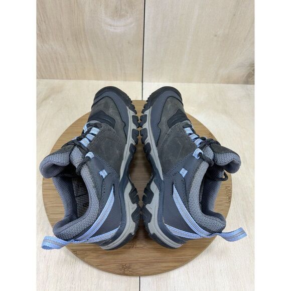 Keen Ridge Flex Low WP Blue Grey Leather Hiking Shoes Womens Size 7 - Picture 5 of 8